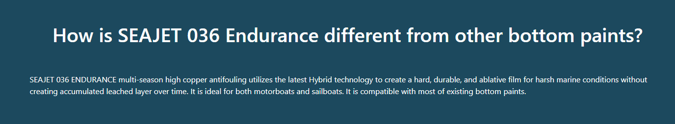 Seajet 036 Endurance Boat Owners Warehouse